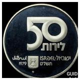 1979 Isreal Silver 50 Lirot Proof