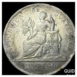 1894 Guatemala Silver 1 Peso