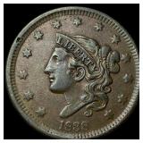 1838 Braided Hair Large Cent CLOSELY  UNCIRCULATE