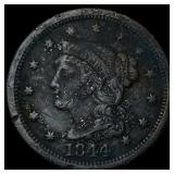 1844 Braided Hair Large Cent HIGH GRADE