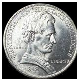 1918 Silver Illinois Half Dollar UNCIRCULATED