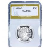 1926-D Standing Liberty Quarter PGA MS64