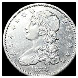 1834 Capped Bust Quarter CHOICE AU