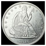 1870 Seated Liberty Half Dollar CLOSELY  UNCIRCUL