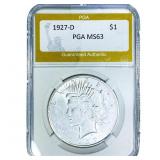 1927-D Silver Peace Dollar PGA MS63