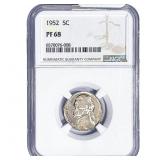 1952 Jefferson Nickel NGC PF68