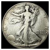1938-D Silver Walking Liberty Half Dollar LIGHTLY