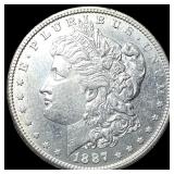 1887-S Silver Morgan Dollar CHOICE AU