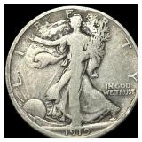 1919-D Silver Walking Liberty Half Dollar  LIGHTL