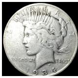 1934 Peace Silver Dollar LIGHTLY CIRCULATED