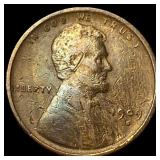 1909-S Lincoln Wheat Cent LIGHTLY CIRCULATED