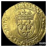14th-16th Century France Gold Ecu