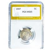 1937 Buffalo Nickel PGA MS65