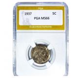 1937 Buffalo Nickel PGA MS66