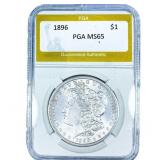 1896 Morgan Silver Dollar PGA MS65