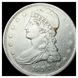 1837 Capped Bust Half Dollar NEARLY UNCIRCULATED