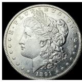 1891-S Silver Morgan Dollar CLOSELY UNCIRCULATED