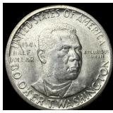 1946-D Silver Half Dollar Booker T. Washington UNC