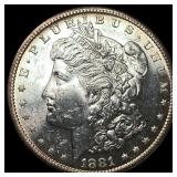 1881-S Silver Morgan Dollar GEM BU