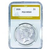 1926 Morgan Silver Dollar PGA MS64