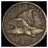 1858 Copper-Nickel Flying Eagle Cent HIGH  GRADE