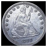 1883 Seated Liberty Quarter NEARLY  UNCIRCULATED