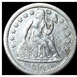 1860-S Silver Seated Liberty Dime CHOICE AU