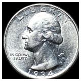 1934-D Silver Washington Quarter UNCIRCULATED