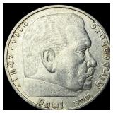 1936A Germany Silver 5 Reichsmark