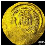 Byzantine Maurice Tiberius 578-602 Gold Solidus