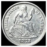 1872 Silver Seated Liberty Dime UNCIRCULATED