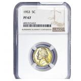 1953 Jefferson Nickel NGC PF67