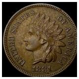 1881 Indian Head Cent CLOSELY UNCIRCULATED