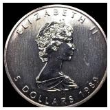 1989 Canada Silver 5 Dollars