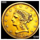 1850 $2.50 Gold Quarter Eagle CHOICE AU