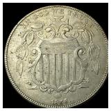 1866 Shield Nickel CLOSELY UNCIRCULATED