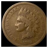1872 Indian Head Cent NICELY CIRCULATED