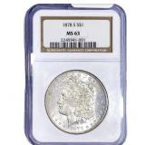 1878-S Morgan Silver Dollar NGC MS63