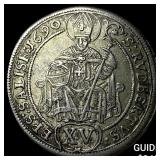 1690 Austrian States  Silver 15 Kreuzer
