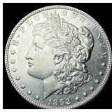 1892 Morgan Silver Dollar CLOSELY UNCIRCULATED
