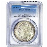 1878-S Morgan Silver Dollar PCGS MS63