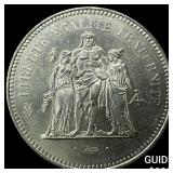 1975 France Silver 50 Francs