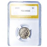 1930 Buffalo Nickel PGA MS66