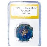 1925 Norse Medal  PGA MS64+ Toned, Thick