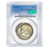1958 CAC Franklin Half Dollar PCGS MS67