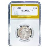 1919 Standing Liberty Quarter PGA MS62 FH
