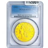1905 $20 Gold Double Eagle PCGS MS62
