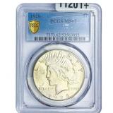 1928 Silver Peace Dollar PCGS MS62