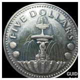 1973 Barbados Silver 5 Dollars