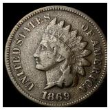 1869 Indian Head Cent LIGHTLY CIRCULATED